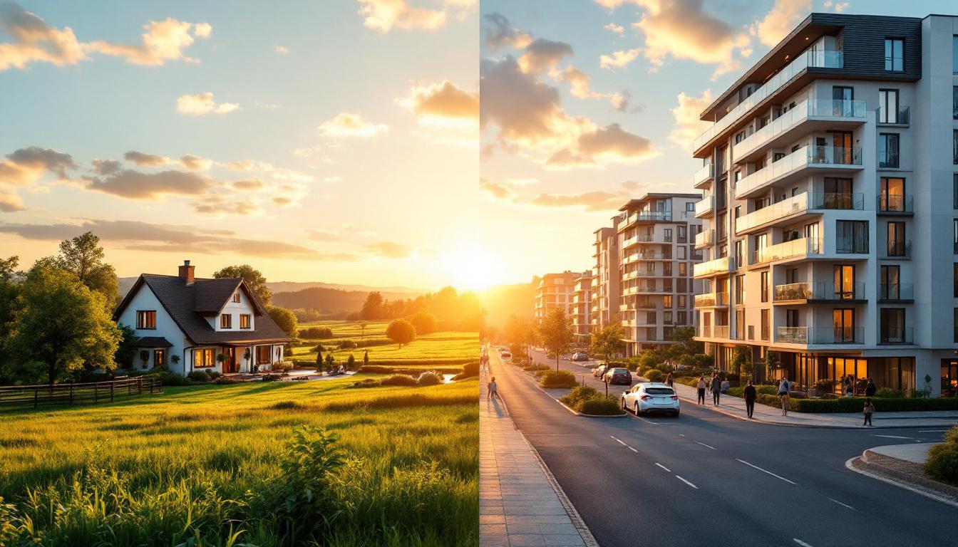 Immobilier rural vs urbain : Quel investissement choisir